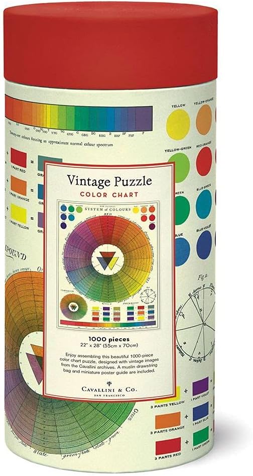 Cavallini Vintage Puzzle Color Chart -  Farbkreis