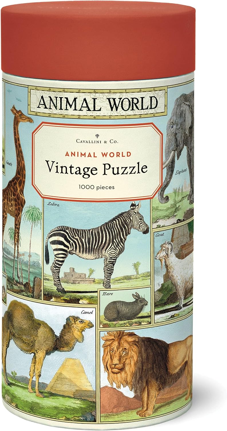 Cavallini Vintage Puzzle "Animal World"