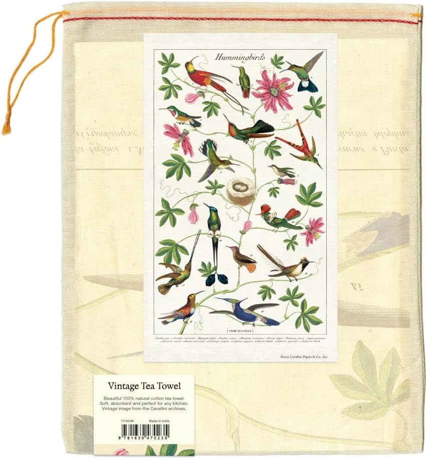 Cavallini Tea Towel Kolibris