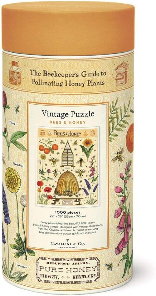 Cavallini Vintage Puzzle "Bees & Honey"