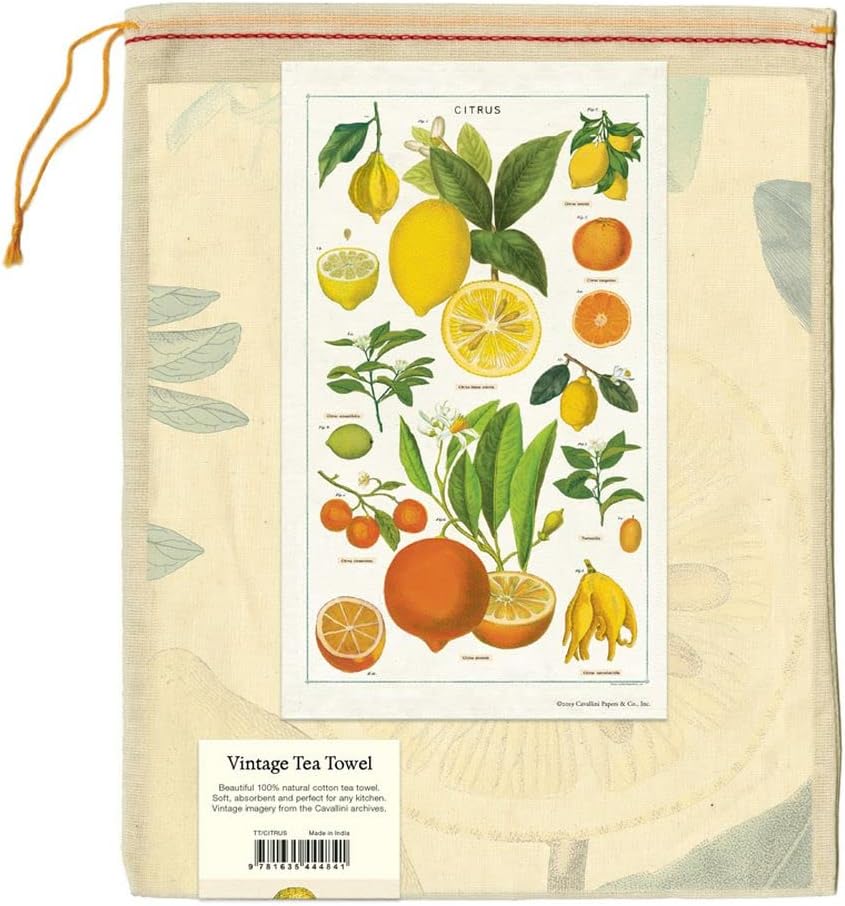 Cavallini Tea Towel Citrus